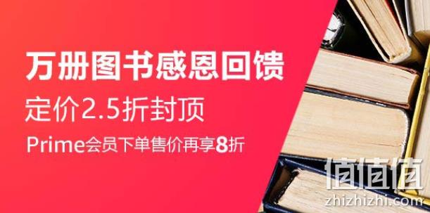 亚马逊中国 万册中文好书  2.5折封顶 Prime会员单本包邮+额外8折！ 值值值-买手聚集的地方