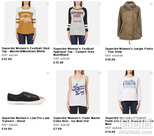 THE HUT 限时闪促：精选Superdry品牌专场 满25英镑享额外85折、45英镑享额外8折、65英镑享额外75折 值值值-买手聚集的地方