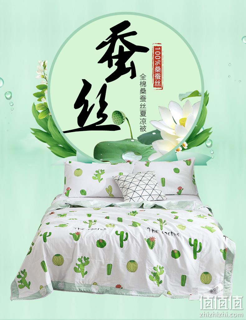 100%桑蚕丝：诗润姿 桑蚕丝夏凉被 150x200cm 159元包邮 值值值-买手聚集的地方
