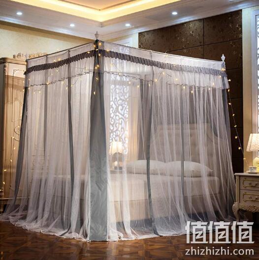 婉寇 三开门方顶蚊帐 150x200x200cm 139元包邮 值值值-买手聚集的地方