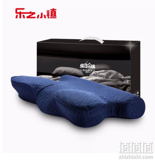 可牵引颈椎 双边可用：乐之小镇 枕头 63x55x9/11cm 券后99元包邮 值值值-买手聚集的地方