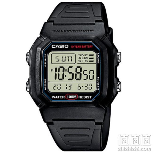 Prime会员： CASIO 卡西欧 W-800H-1AVES 男士腕表 2件 248.78元包邮 值值值-买手聚集的地方