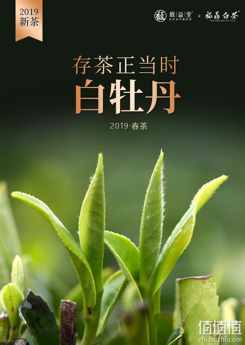 连续3年销量领先、2019年新茶：馥益堂 福鼎白茶 白牡丹茶饼 150g 59.2元包邮 值值值-买手聚集的地方
