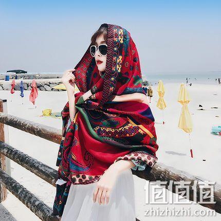 出游必备，艾尤 波西米亚 丝巾180x100cm 券后24元包邮 值值值-买手聚集的地方