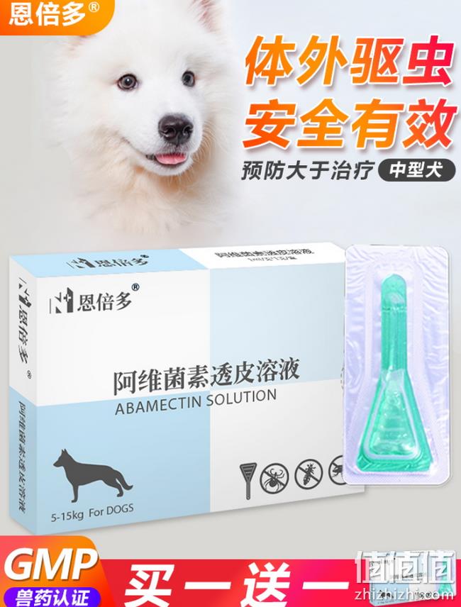 gmp兽药认证：恩倍多 中型 体外驱虫滴剂 5-15kg 券后29.9元包邮 买1送1（线下80元/次） 值值值-买手聚集的地方