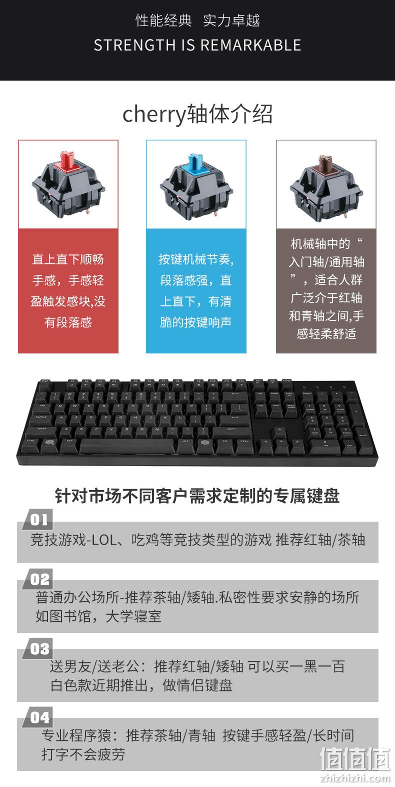CoolerMaster 酷冷至尊 烈焰枪系列 CK370 机械键盘 红轴/茶轴 299元包邮(长期319元) 值值值-买手聚集的地方