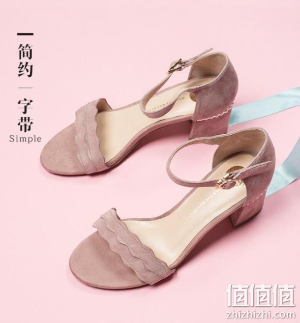 白菜价 正价1.9折：Tata 羊皮绒凉鞋 168元包邮（吊牌价869元） 值值值-买手聚集的地方