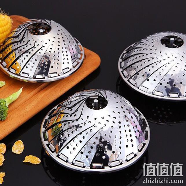 一物多用，沃米 不锈钢 可折叠蒸架22.5cm 券后16.9元包邮 值值值-买手聚集的地方