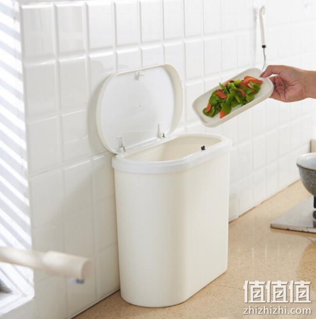 白菜价！Happy Mom 开心妈妈 日式按压式垃圾桶 10L 3色 17.9元包邮（之前推荐同款40元+） 值值值-买手聚集的地方