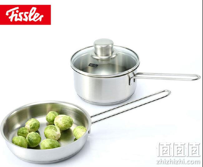 专柜价1.4折：德国 Fissler 菲仕乐 14cm奶锅+16cm煎锅套装 券后149元包邮（专柜价1080元） 值值值-买手聚集的地方