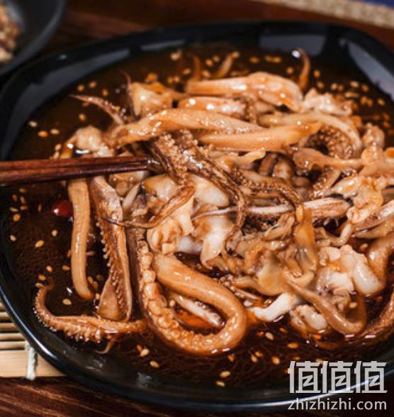 鲜活现做，嘟嘟娃 麻辣鱿鱼须 即食罐头 260gx2罐 33元包邮  值值值-买手聚集的地方