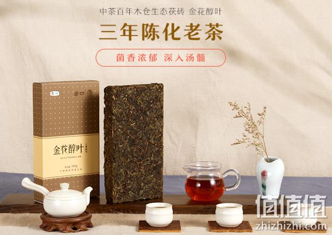 新低：中茶牌 安化黑茶 3年陈金花醇叶  760g 券后43元包邮 值值值-买手聚集的地方