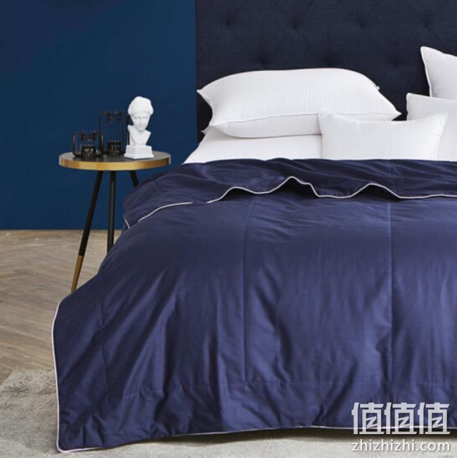 钱皇 可水洗蚕丝夏凉被 藏蓝 150x210cm +凑单品 124.67元包邮 值值值-买手聚集的地方