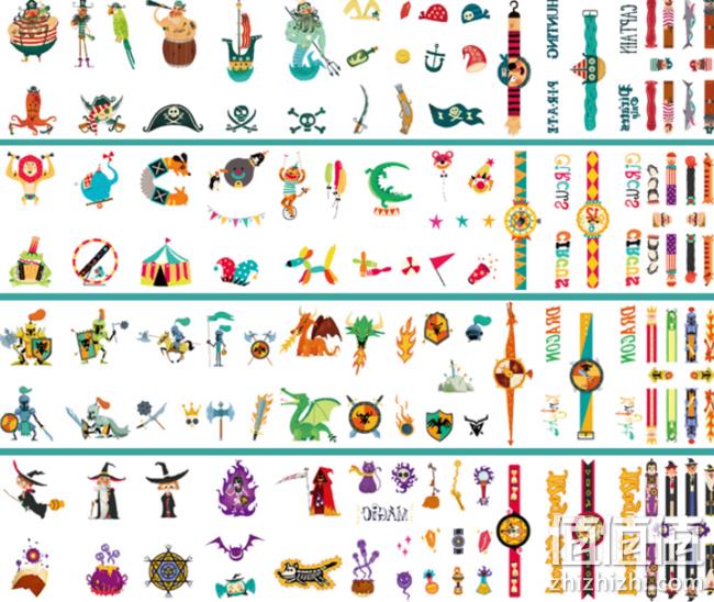 安全无毒，MiDeer 弥鹿 儿童 纹身贴纸套装 券后28元包邮（专柜76元） 值值值-买手聚集的地方