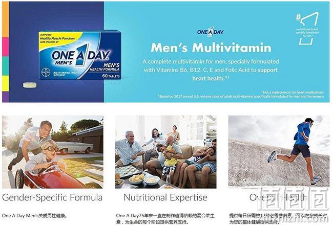 PrimeDay：200片 德国拜耳旗下One A Day 男士维生素片 Prime凑单直邮到手84.58元 值值值-买手聚集的地方