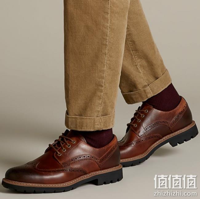 限尺码：Clarks 其乐 男士 布洛克雕花皮鞋 Prime会员268元 值值值-买手聚集的地方