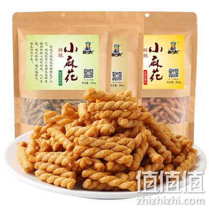 卧龙 手工小麻花 280gx4包 券后19.9元包邮 值值值-买手聚集的地方