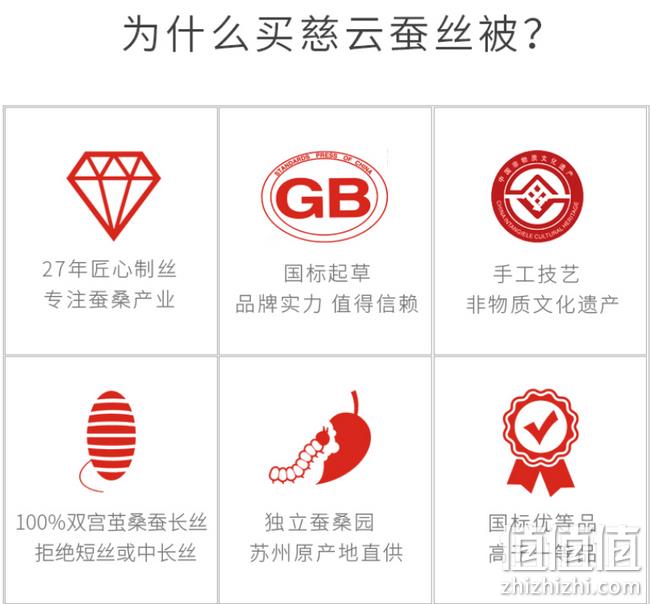 0点值哭！国标起草单位 双宫蚕：慈云 100%蚕丝被 1.5x2.1m 双重优惠后214元包邮（线下专柜1420元） 值值值-买手聚集的地方