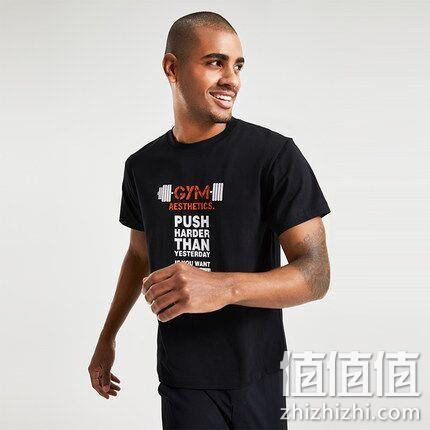 商场同款，GymAesthetics 男士 纯棉 T恤 60元券后39元包邮 值值值-买手聚集的地方