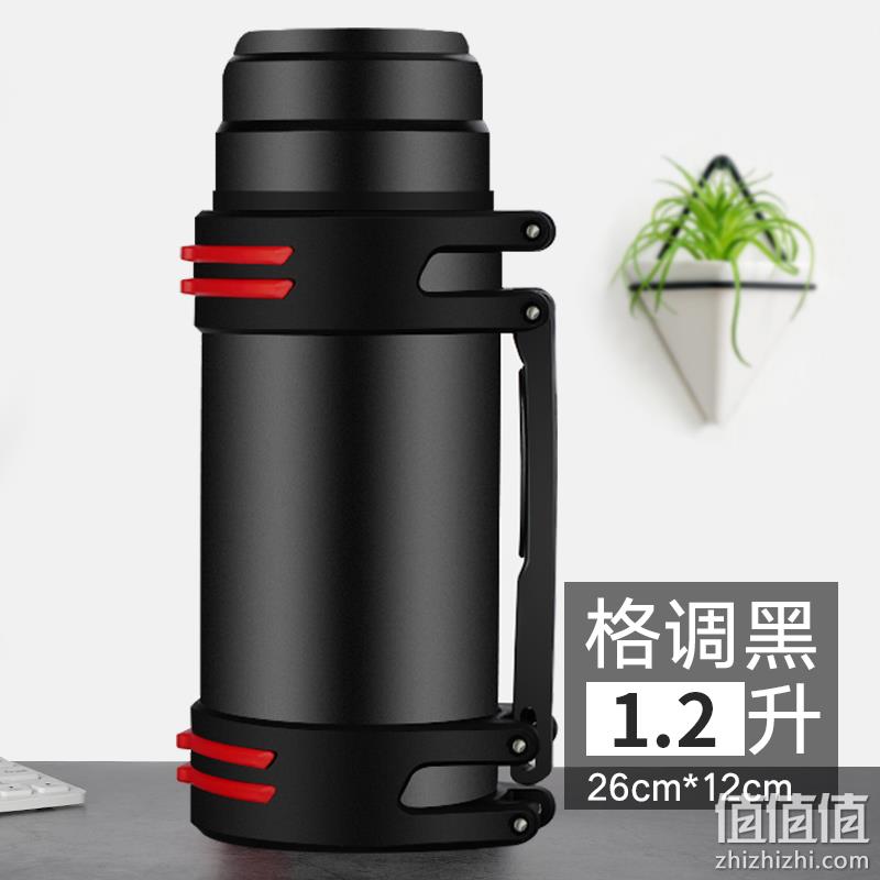 值哭！大容量+保冷48小时：1200ML 古琦 不锈钢大容量保温壶 劵后19.9元起包邮 值值值-买手聚集的地方