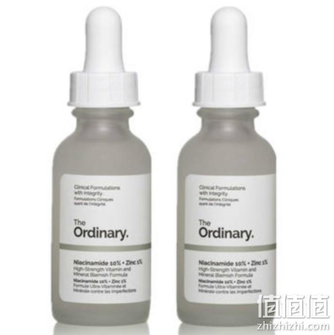 2瓶装！适合油皮，The Ordinary 10%烟酰胺+1%锌 美白精华 30ml 119元包税包直邮 值值值-买手聚集的地方