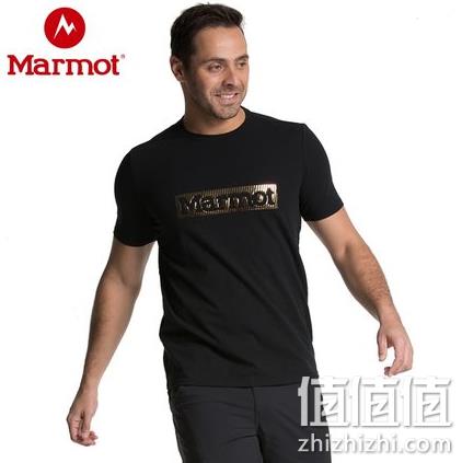 历史新低！19年专柜款：Marmot 土拨鼠 男士烫金LogoT恤 券后99元包邮（吊牌价299元） 值值值-买手聚集的地方
