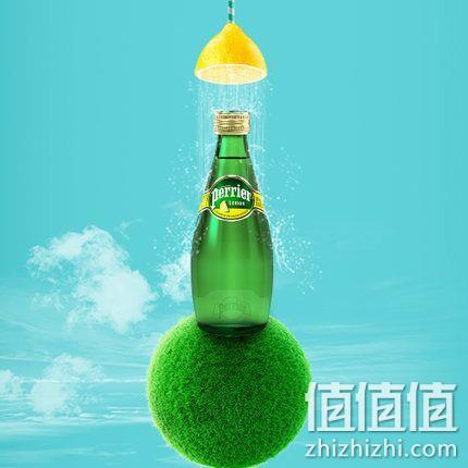 新鲜到货，Perrier 巴黎水 柠檬味 天然气泡水330mlx24瓶 109元、黑卡会员95元 值值值-买手聚集的地方