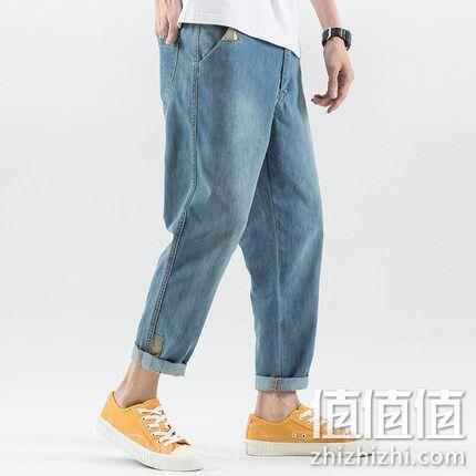 江山志 男士 九分 哈伦牛仔裤 券后59元包邮（吊牌价228元） 值值值-买手聚集的地方