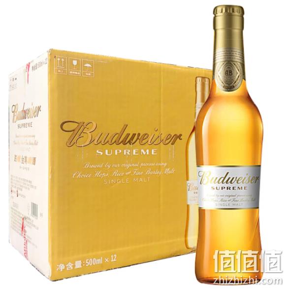 限地区：百威 金尊啤酒 500mlx12瓶x2件 双重优惠138元（天猫168元每件） 值值值-买手聚集的地方