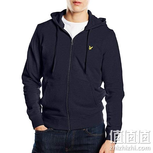 Lyle & Scott 苏格兰金鹰 男士纯棉带帽拉链外套 S码 prime会员到手约249元 值值值-买手聚集的地方