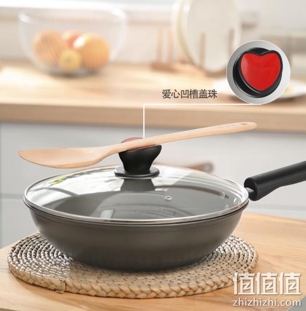 美国华福涂层 无油烟不粘：炊大皇 32cm 炒锅 券后79元包邮 值值值-买手聚集的地方