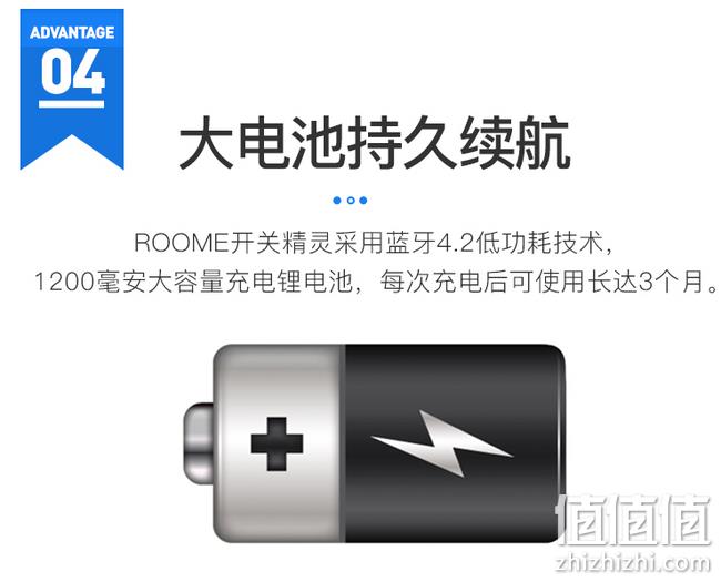 10秒安装+无需布线+手机遥控+定时/延时：Roome 智能墙壁开关 券后39元包邮（长期99元） 值值值-买手聚集的地方