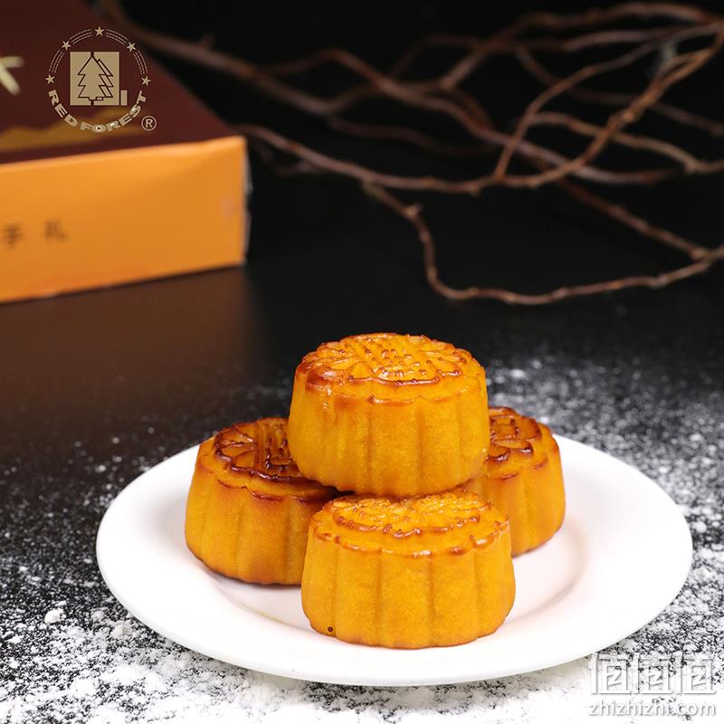 五星级酒店出品 红林 奶黄流心月饼 9枚 34.9元包邮 值值值-买手聚集的地方