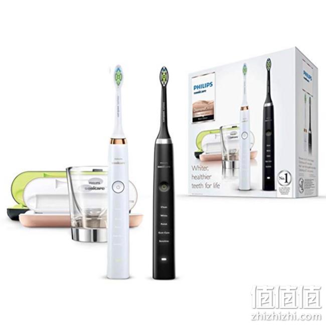2支+2旅行盒+1水杯，Philips飞利浦 Sonicare hx9392/39 DiamondClean 金色 & 黑色电动牙刷 prime会员到手约1718.3元 值值值-买手聚集的地方
