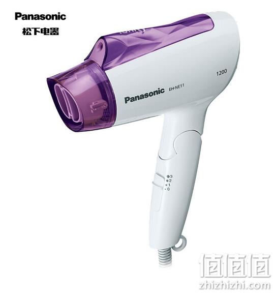 负离子+可折叠：Panasonic 松下 电吹风 EH-NE11-V 券后79元包邮（日常推荐类似款100元起） 值值值-买手聚集的地方