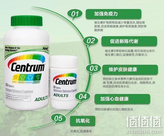 临期特价、美国进口：425粒 CENTRUM/善存 成人 复合维生素片 券后135元包邮（实体店379元） 值值值-买手聚集的地方
