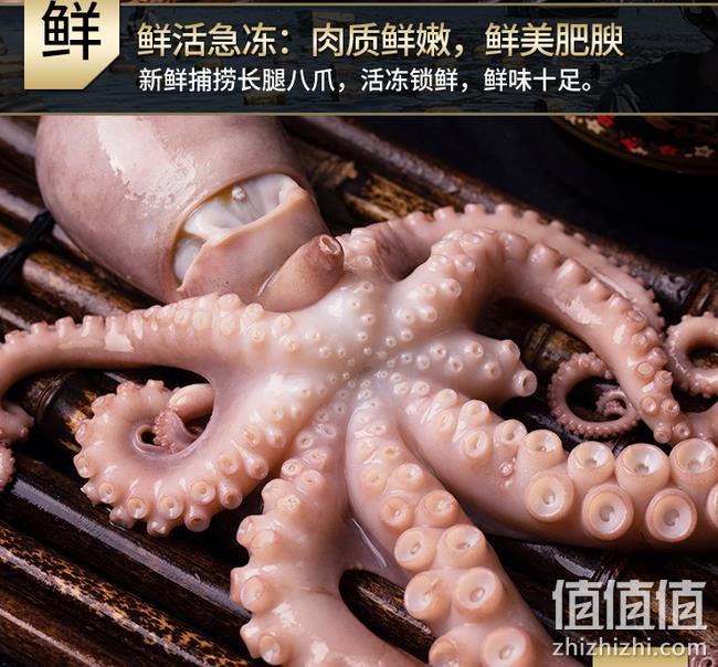1只放1盘：百鲜荟 长腿爆头八爪鱼 1000g 券后83元包邮 值值值-买手聚集的地方