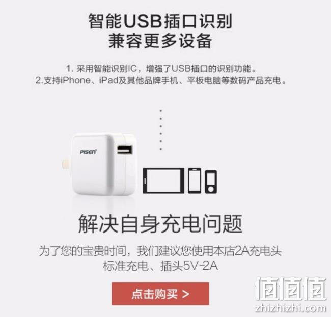 13mm超薄+LED显屏，PISEN品胜 10000毫安聚合物移动电源 99元（长期138元） 值值值-买手聚集的地方