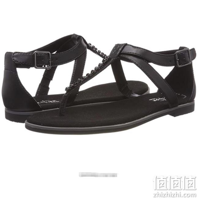 图片色36码： Clarks其乐 女士 Bay Poppy T-Bar 凉鞋 prime会员到手约263.51元（之前推荐305.35元） 值值值-买手聚集的地方