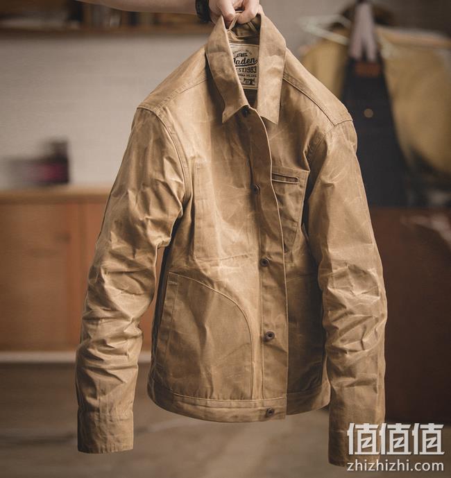可站起来的外套：马登 男美式重磅油蜡帆布夹克 券后151元包邮 值值值-买手聚集的地方
