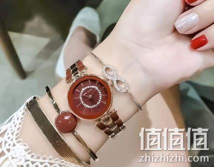 神价格：Anne Klein  勃艮第手表和手链套装 AK/3286BYST 接近3折，亚马逊prime会员直邮375元 值值值-买手聚集的地方