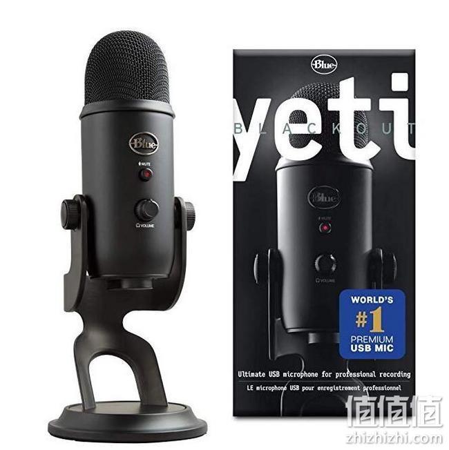 录音棚级、三振膜阵列：Blue yeti 雪怪 USB电容麦克风 Prime会员912.13元直邮到手（京东1258元） 值值值-买手聚集的地方