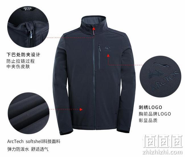 值哭！土拨鼠代工厂：极星户外 男女士 御风软壳夹克 135.4元包邮（上次推荐162.1元） 值值值-买手聚集的地方