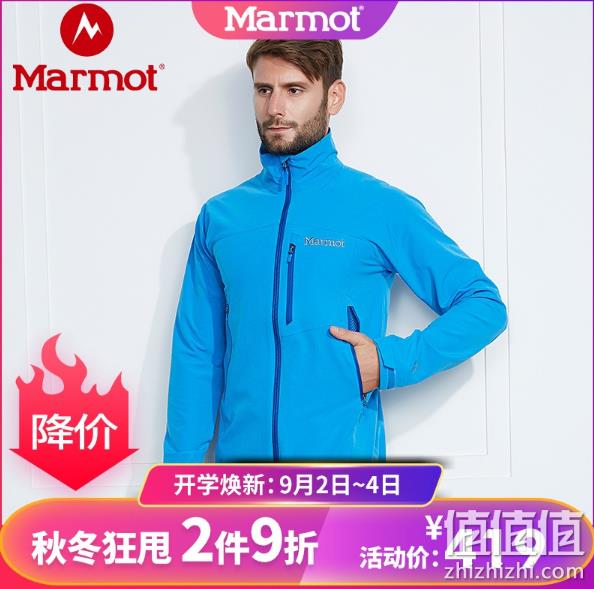 爆降110元：Marmot 土拨鼠 M3 男士软壳 F81130 1件419元包邮 2件754.2元包邮（上次529元） 值值值-买手聚集的地方