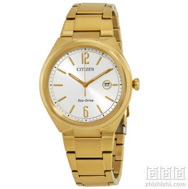 Citizen 西铁城 Chandler系列 AW1372-81A 金色男士光动能腕表 96.66美元约¥692（京东1369元） 值值值-买手聚集的地方