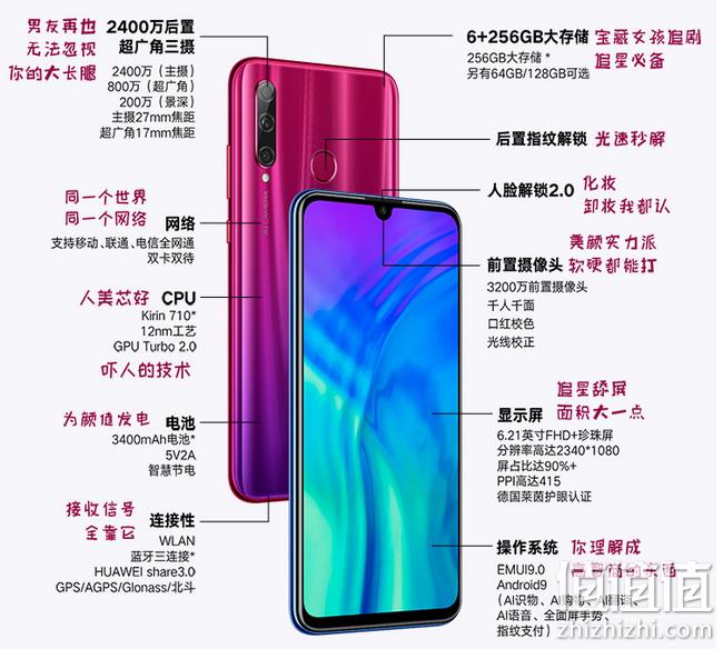 麒麟710+人脸解锁：Honor 荣耀 20i 手机 6+128g 1499元包邮（天猫1599元） 值值值-买手聚集的地方