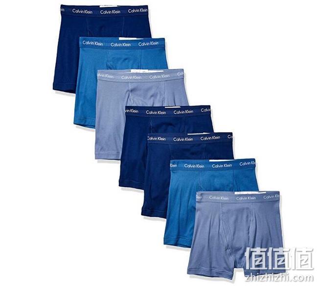 100%纯棉，全码：7条装 Calvin Klein/卡尔文·克莱恩 男士平角内裤 Prime直邮到手310元（天猫3条299元） 值值值-买手聚集的地方