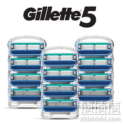 Gillette 吉列 锋隐5 剃须刀头 12件 156.82元包邮（天猫299元） 值值值-买手聚集的地方