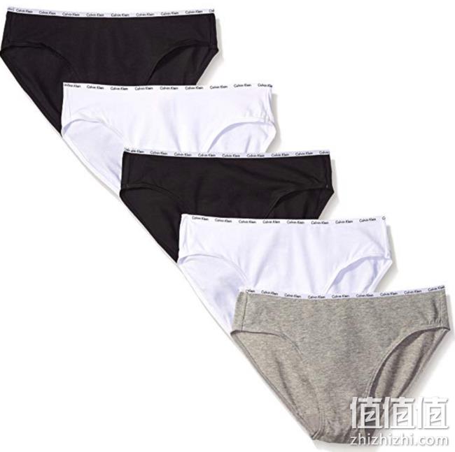 95%棉，5件，Calvin Klein 卡尔文·克莱恩 女士内裤 prime会员到手约145元 值值值-买手聚集的地方