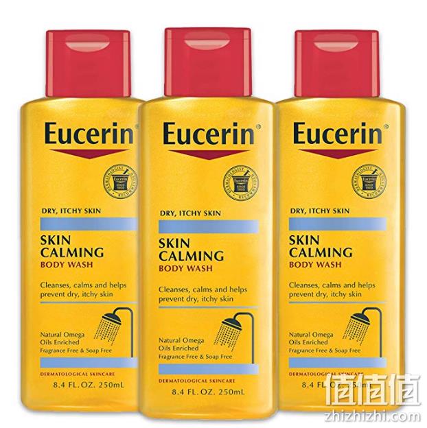 干皮和秋冬季适用，Eucerin优色林 舒缓保湿沐浴油 250mlx3瓶装 prime会员凑单含税到手约149.6元 值值值-买手聚集的地方